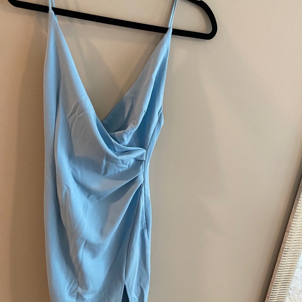 Light blue midi dress